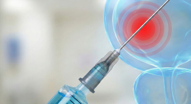 Prostate cancer treatment injection needle medical