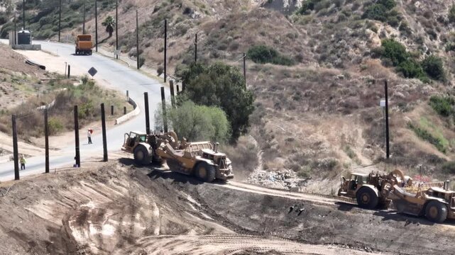Simi Valley Landfill Dump California Drone Aerial View