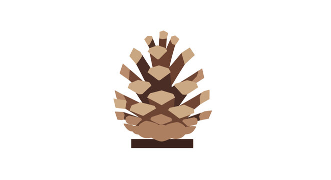 brown pinecone vector illustration