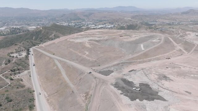Simi Valley Landfill Dump California Drone Aerial View