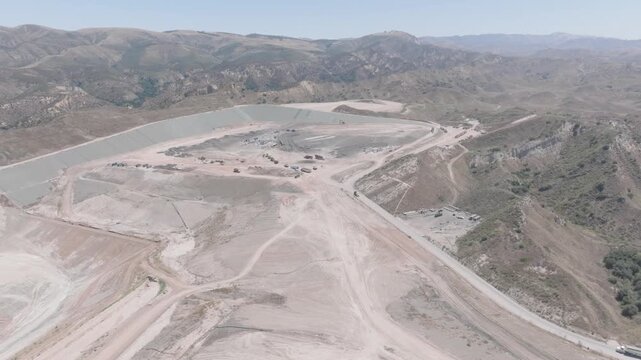 Simi Valley Landfill Dump California Drone Aerial View