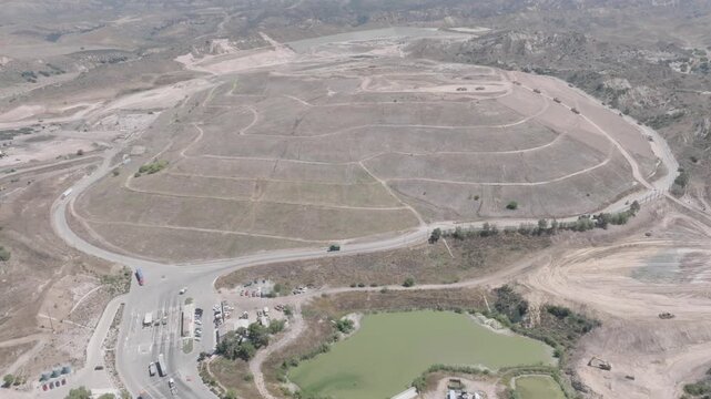 Simi Valley Landfill Dump California Drone Aerial View