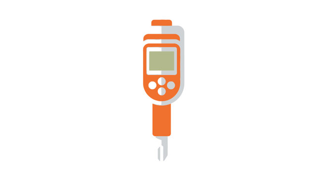 Digital handheld refractometer with bright LCD display.