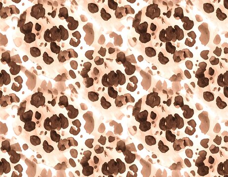 Brown and beige leopard print pattern.