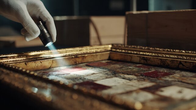 POV of Consultant Verifying Provenance via Historical Frame Stamps.