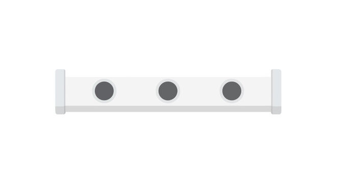 Modern minimalist triple circular vent design illustration.
