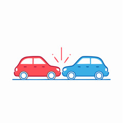 Fototapeta premium Car Accident Icon