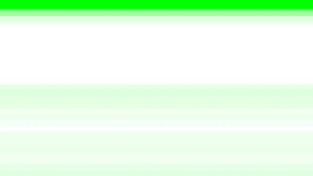 Horizontal bright green digital interference bar flickering across a stark white background representing a classic analog television signal loss effect
