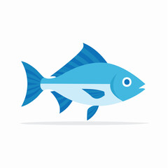 Obraz premium Blue Fish Illustration