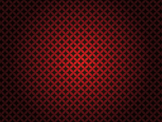 Fototapeta premium Luxury Red Japanese Pattern Background: Seamless Crimson Shippo Seven Treasures Geometric Circle Texture Vector Illustration with Radial Gradient for New Year and Oriental Design
