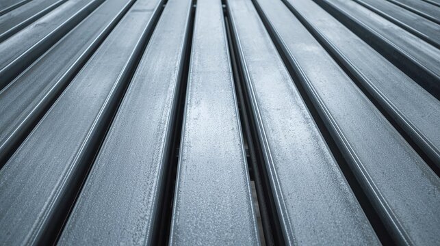 Textured Metal Bars Background, Industrial Material, Steel Construction Elements