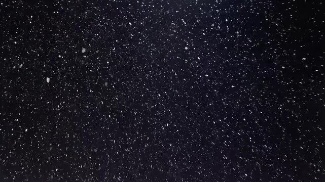 Beautiful snowflakes in the night sky