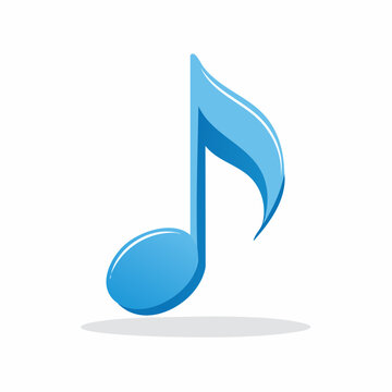 Blue musical note icon