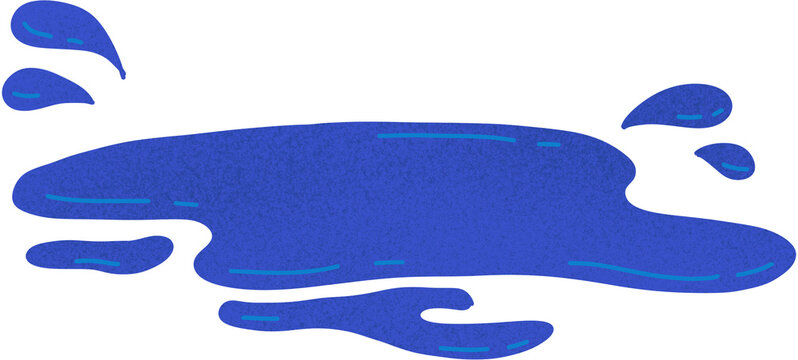 blue puddle