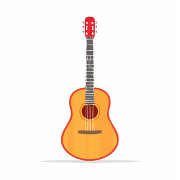 Acoustic Guitar Illustration