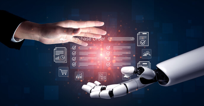Human and robot hand reaching out, symbolizing collaboration in technology, digital transactions, and future innovations in artificial intelligence. Bitwise.