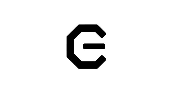 Bold geometric letter monogram logo design