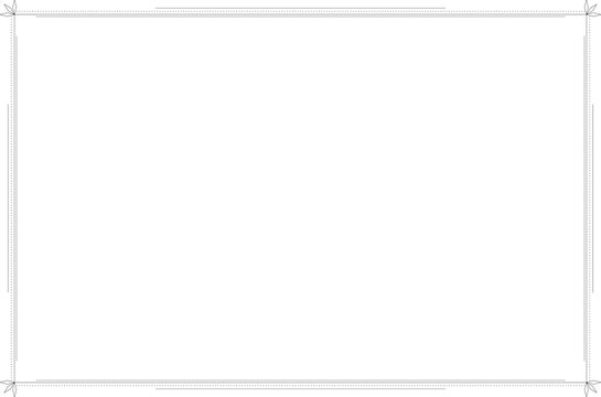 Minimalist black ultra thin line border frame background illustration. Design print for greeting cards, wedding invitations, restaurant menu, royal certificates. Set 8

