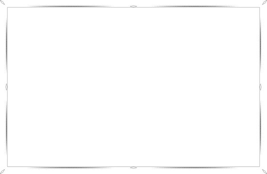 Minimalist black ultra thin line border frame background illustration. Design print for greeting cards, wedding invitations, restaurant menu, royal certificates. Set 4
