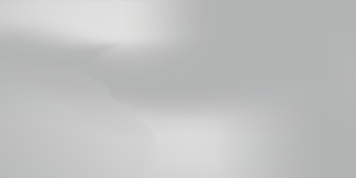 Silver background with metal mirror texture. Chrome gradient surface with simple abstract light ball.