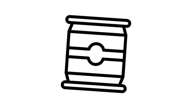 beer minimalist stroke animation
