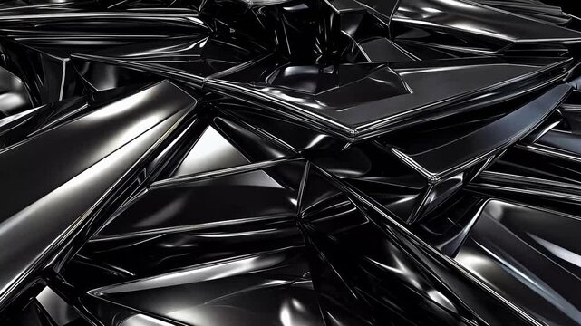 Digital silver metal curve abstract background