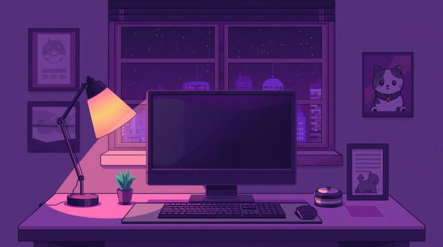 illustration of a computer monitor with a computer mouse
