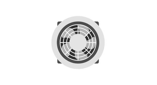 Modern ceiling exhaust fan with circular vent design.