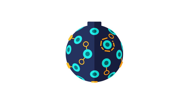 Colorful circular geometric patterned fabric design element.