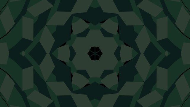 Animasi Latar Belakang Kubus Geometris Abstrak Hijau Tua 4K