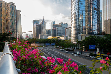Fototapeta premium guangzhou skyline with skyscrapers