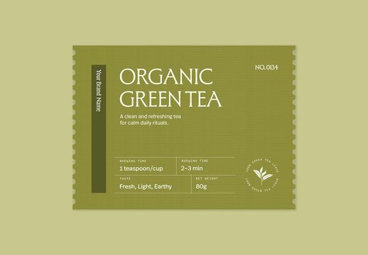 Product Label Template or Packaging Sticker Layout