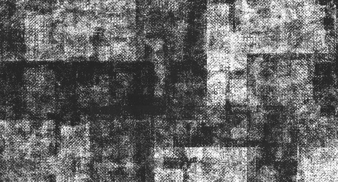 Abstract distressed halftone dot texture overlay for graphic design