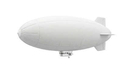 White blimp or dirigible isolated on transparent background ready for your design presentation or concept. © Png ProTeam