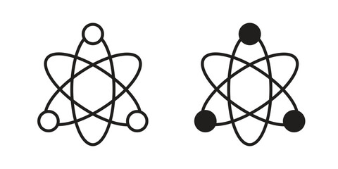 Physics icon for ui app design and web designs © Delour
