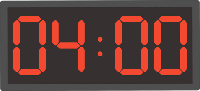 Military time electronic clock