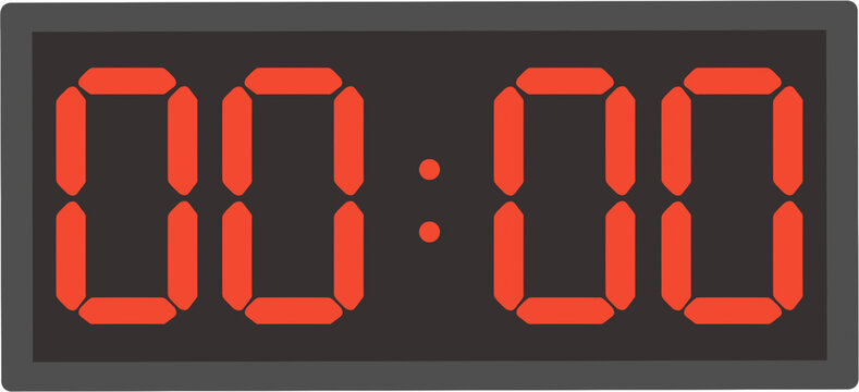 Military time electronic clock