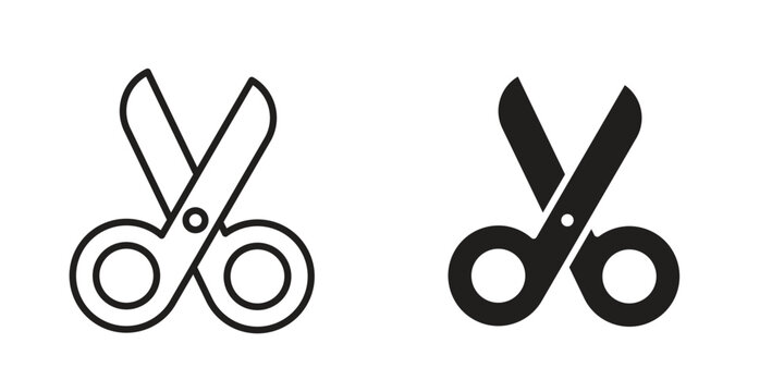 Scissor icon for ui app design and web designs