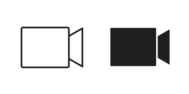 Video call icon for ui app design and web designs