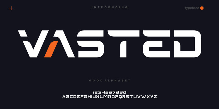 Futuristic Gaming Font for Esport Tech Logo and Cyberpunk Typography