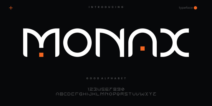 Cyber Futuristic Font for Gaming Technology and Modern Branding