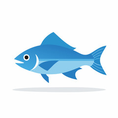 Fototapeta premium Blue Fish Illustration