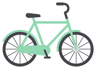 Fototapeta premium Bicycle vector illustration with modern transport design isolated on transparent background