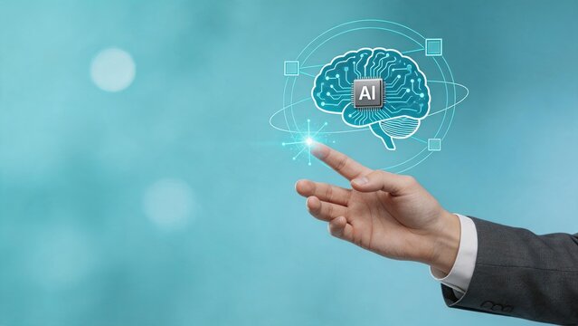 Artificial intelligence brain circuit board futuristic concept, neural network technology, machine learning innovation, cognitive computing system, digital mind processing, AI