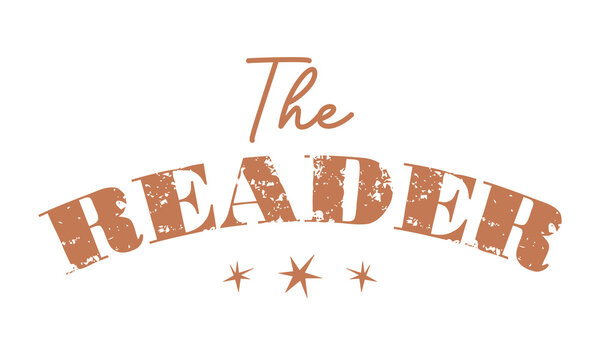 The reader book lover quote vintage retro boho typography