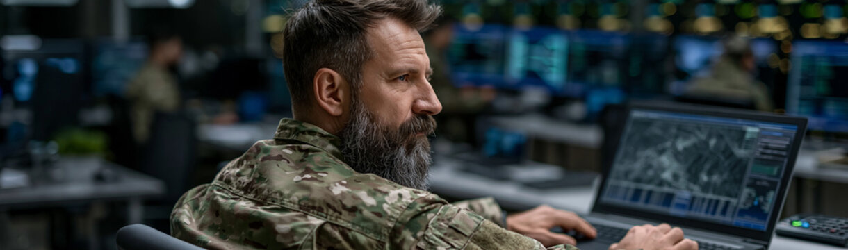 Military Intelligence Officer at Work