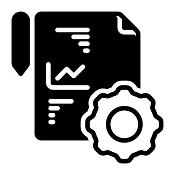 report icon, glyph icon style