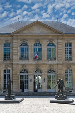 Paris, France, the Rodin museum in the 7e arrondissement, beautiful mansion in a luxury area
