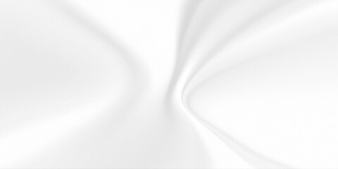 Fototapeta premium Abstract illustration of pure white silk, satin, or premium cotton fabric with proportional, gently sloping folds.