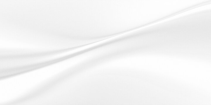 Abstract illustration of pure white silk, satin, or premium cotton fabric with proportional, gently sloping folds.